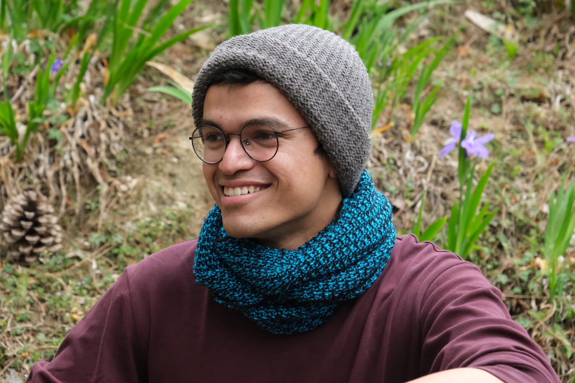 Very warm beanie grey