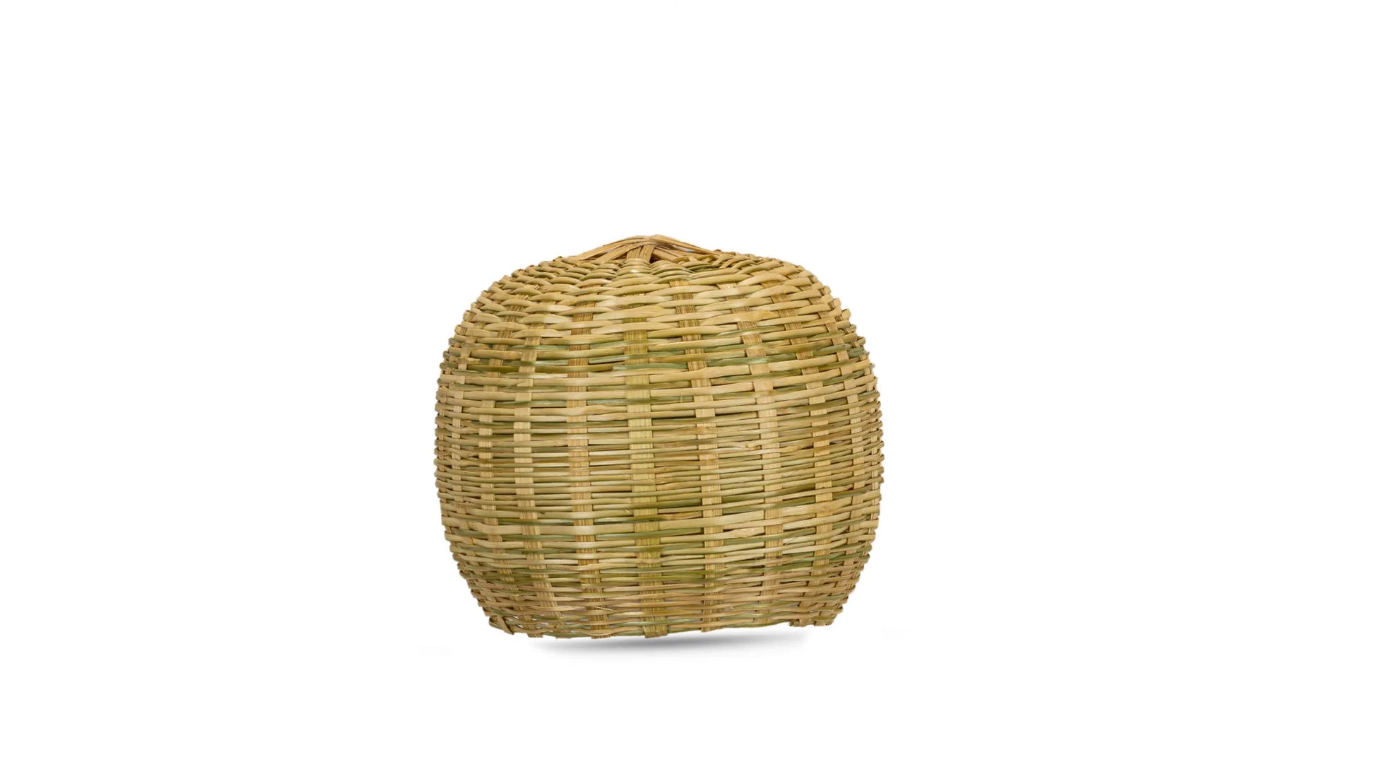 Bamboo hanging lampshade white background