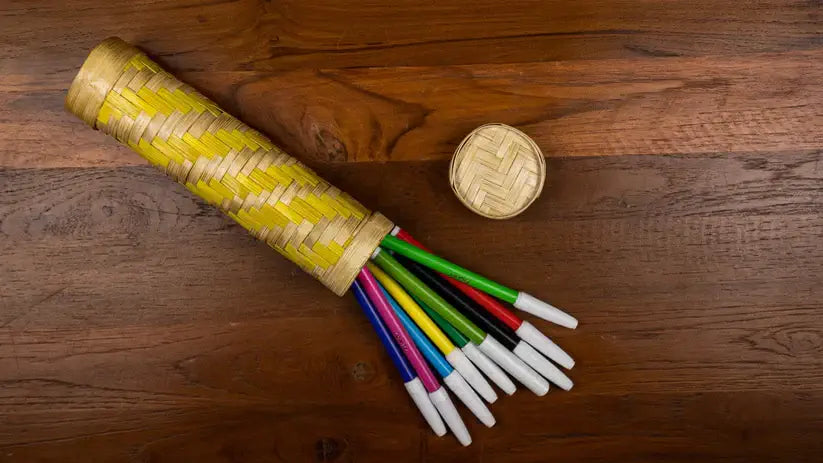 Bamboo pencil box