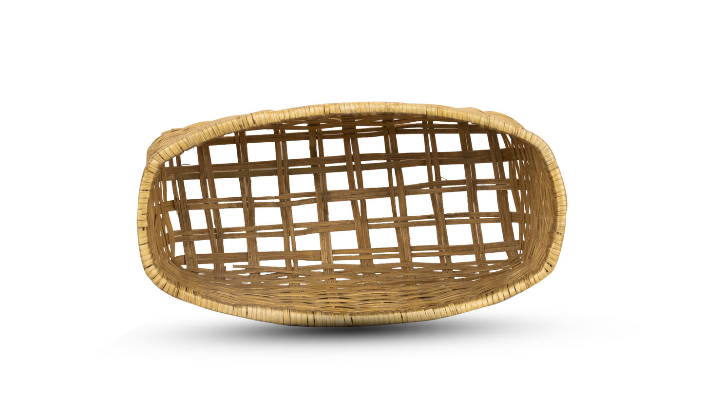Handcrafted Nayalap Bamboo Magazine holder on white background