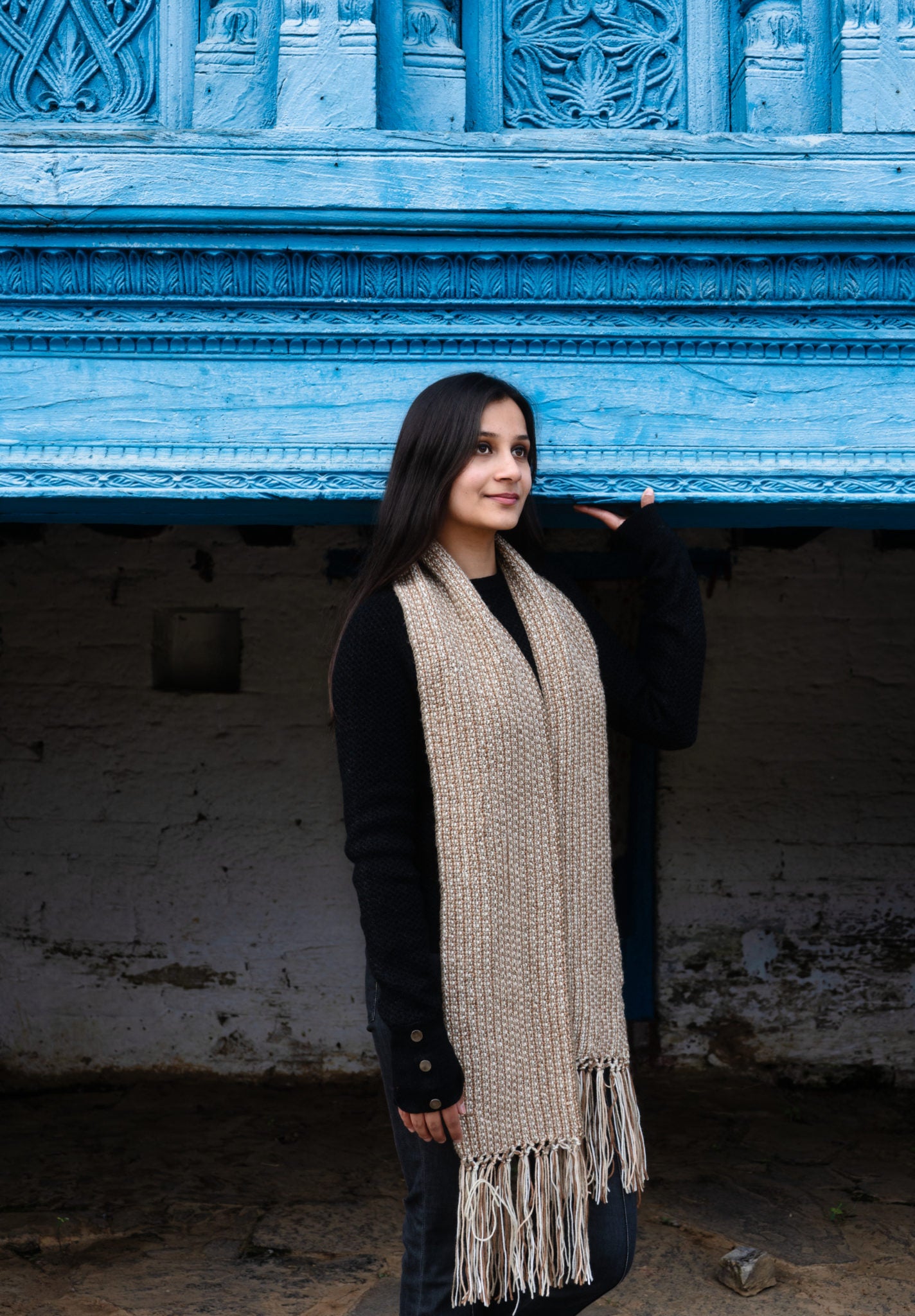 Reversible Long Scarf/ Muffler | 178cm x 17cm