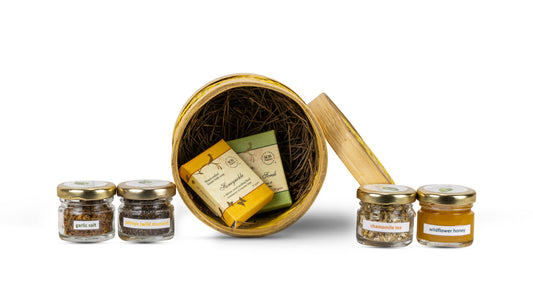 A Kumaoni gift box with elements from rural Kumaon