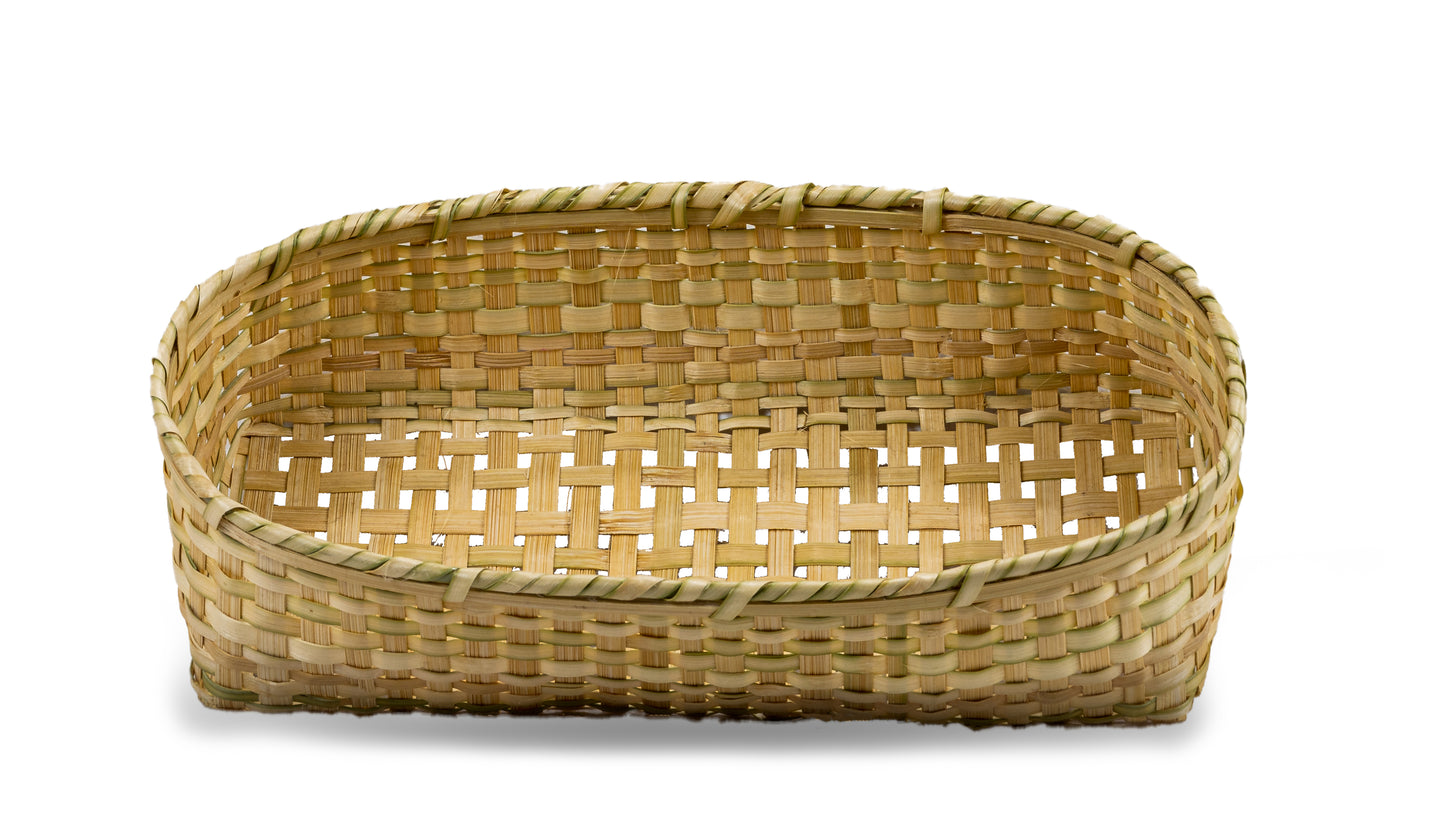 Handmade Bamboo Utensils Organiser on white background