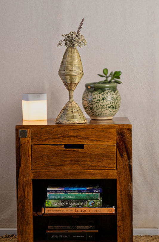 Small Ringal Dry Flower Vase