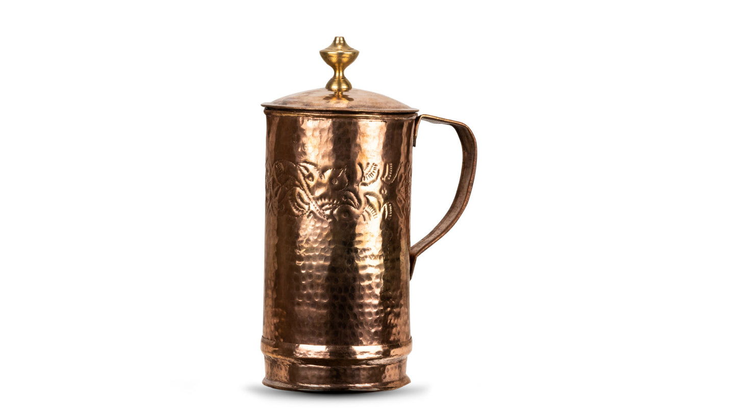 Pure copper handmade jug
