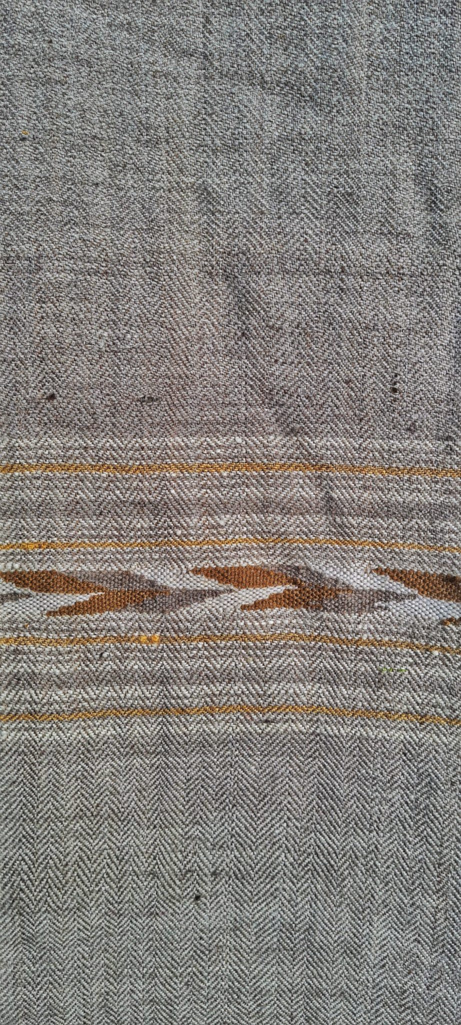 mixed angora wool and cotton shawl grey
