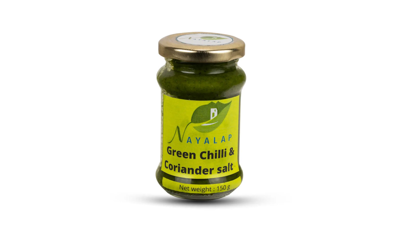 Green chilli and coriander salt