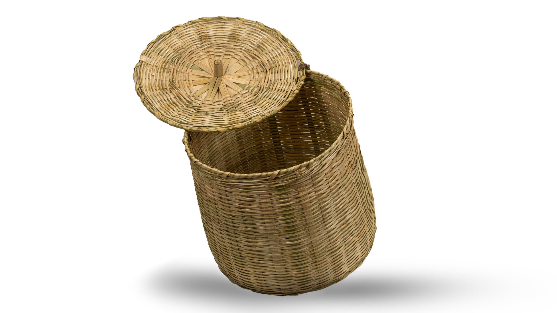 Handmade Storage Basket with Lid (Large)