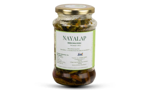 Green chilli pickle zero artificial preservatives - 400 gm
